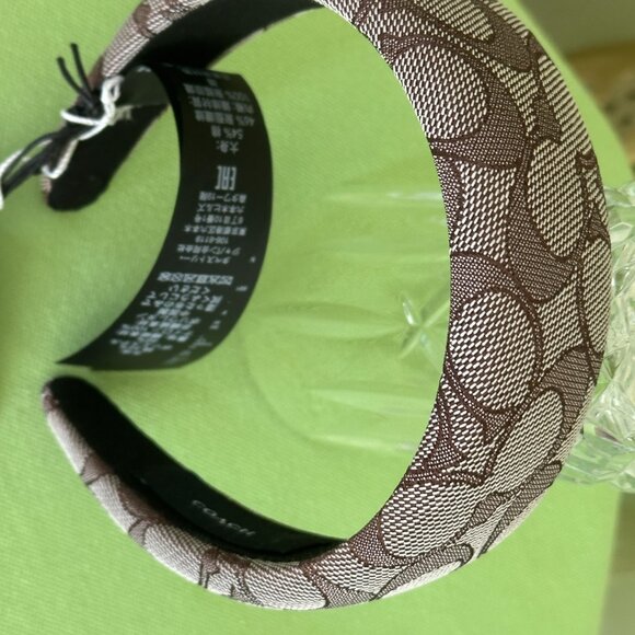 COACH SIGNATURE HEADBAND BOXED:NWT OAK C6359 - Picture 2 of 12